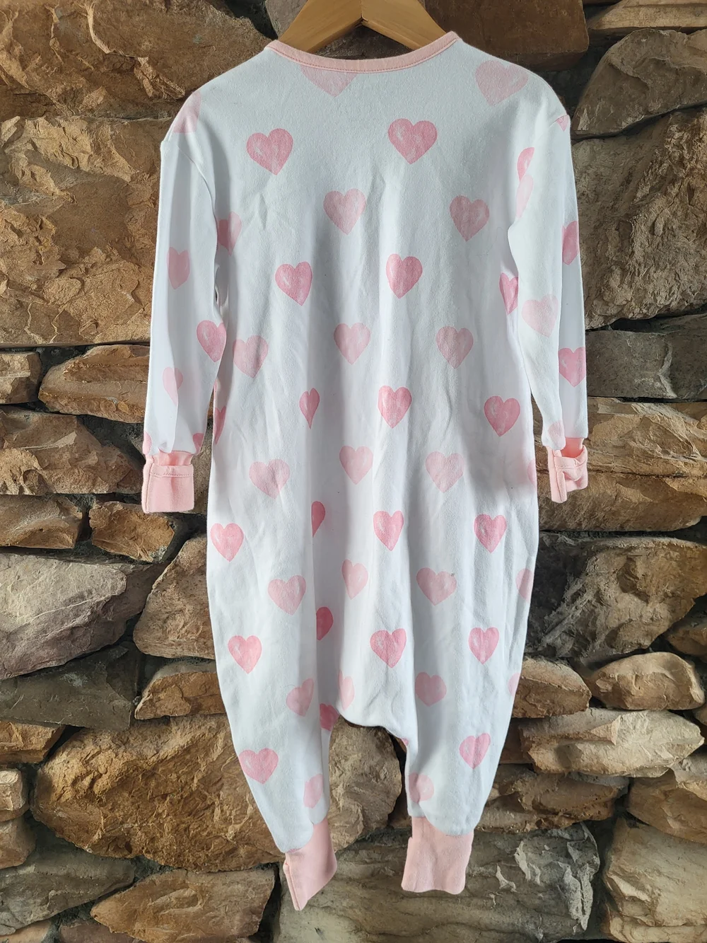 Pink 100% Organic Cotton Baby Sleep Suit - M (18-36 Months) EUC